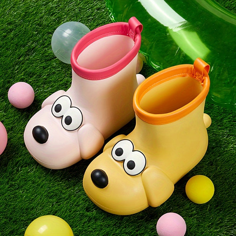 Plush Puppy Rain Boots for Kids - Warm and Playful for Rainy Days