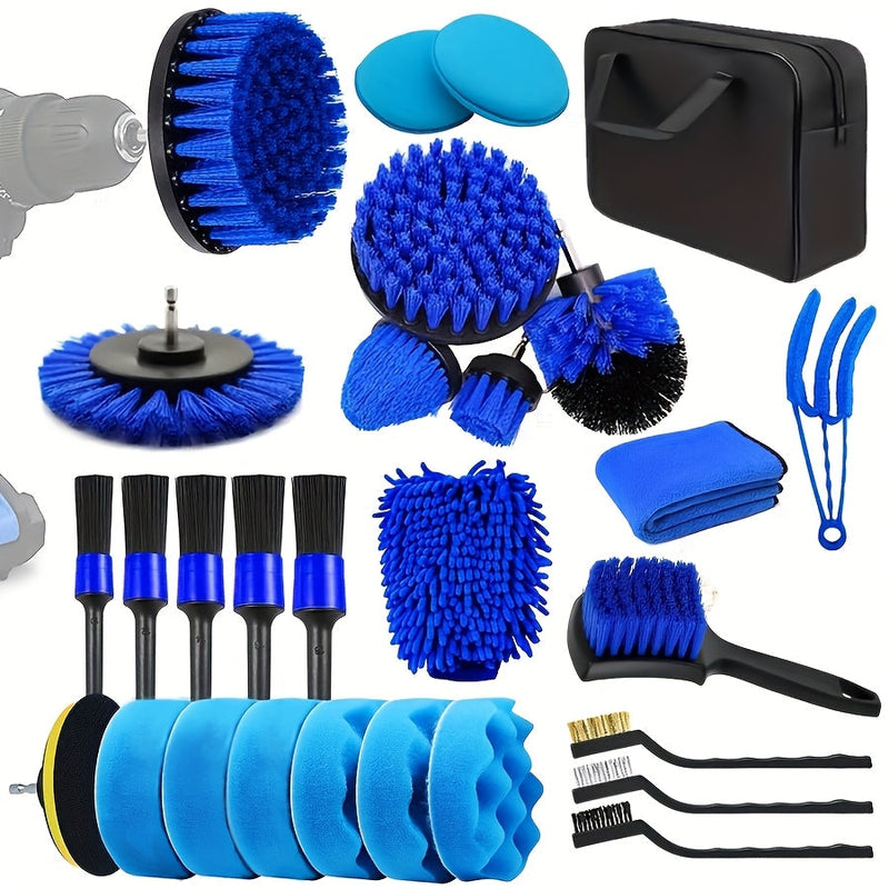 Multifunctional Car Cleaning Brush Set – Complete and Practical