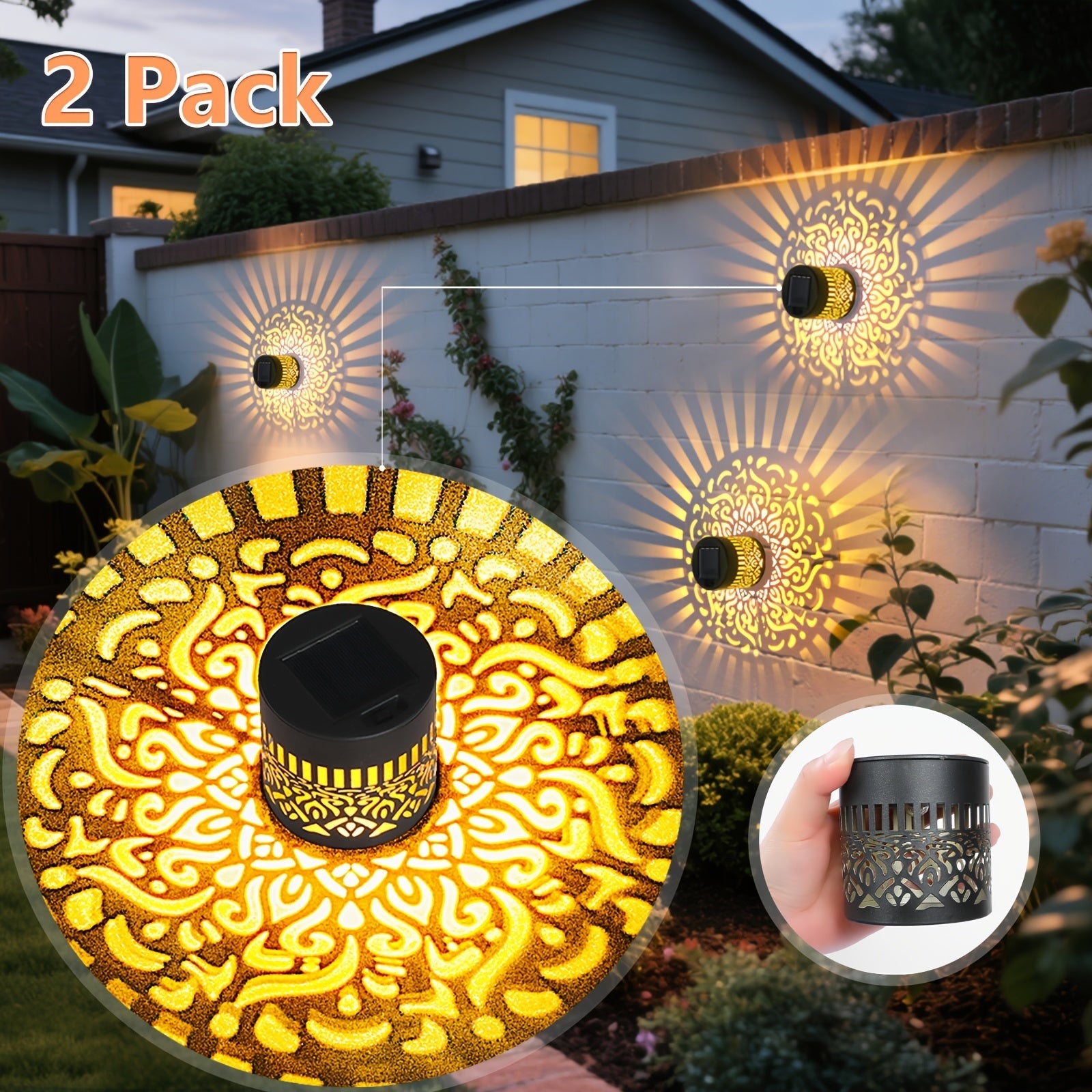 SolarGlow Duo Outdoor Wall Lighting – Elegant and Weather-Resistant