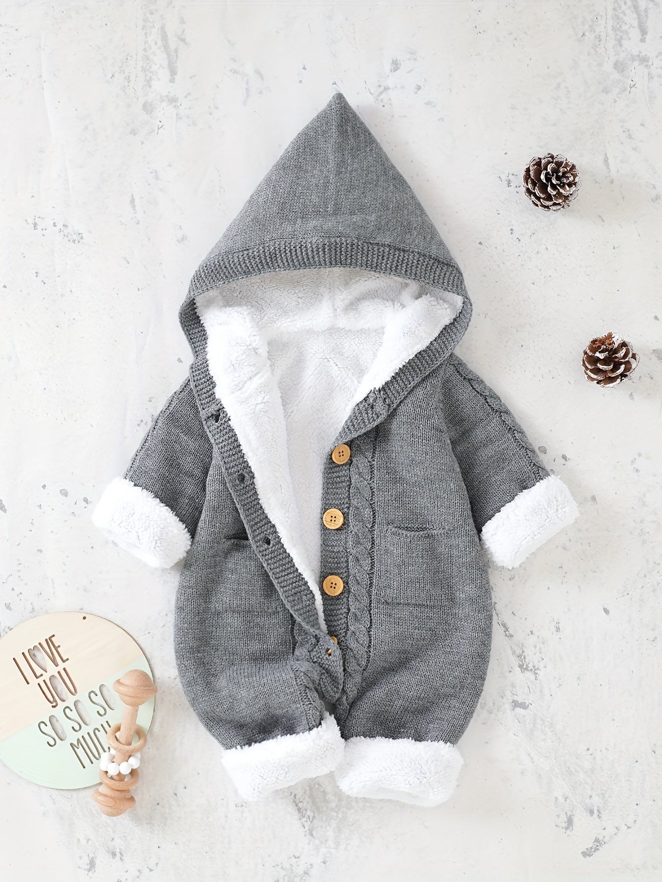 Cute Knitted Jumpsuit - For Warmth and Comfort