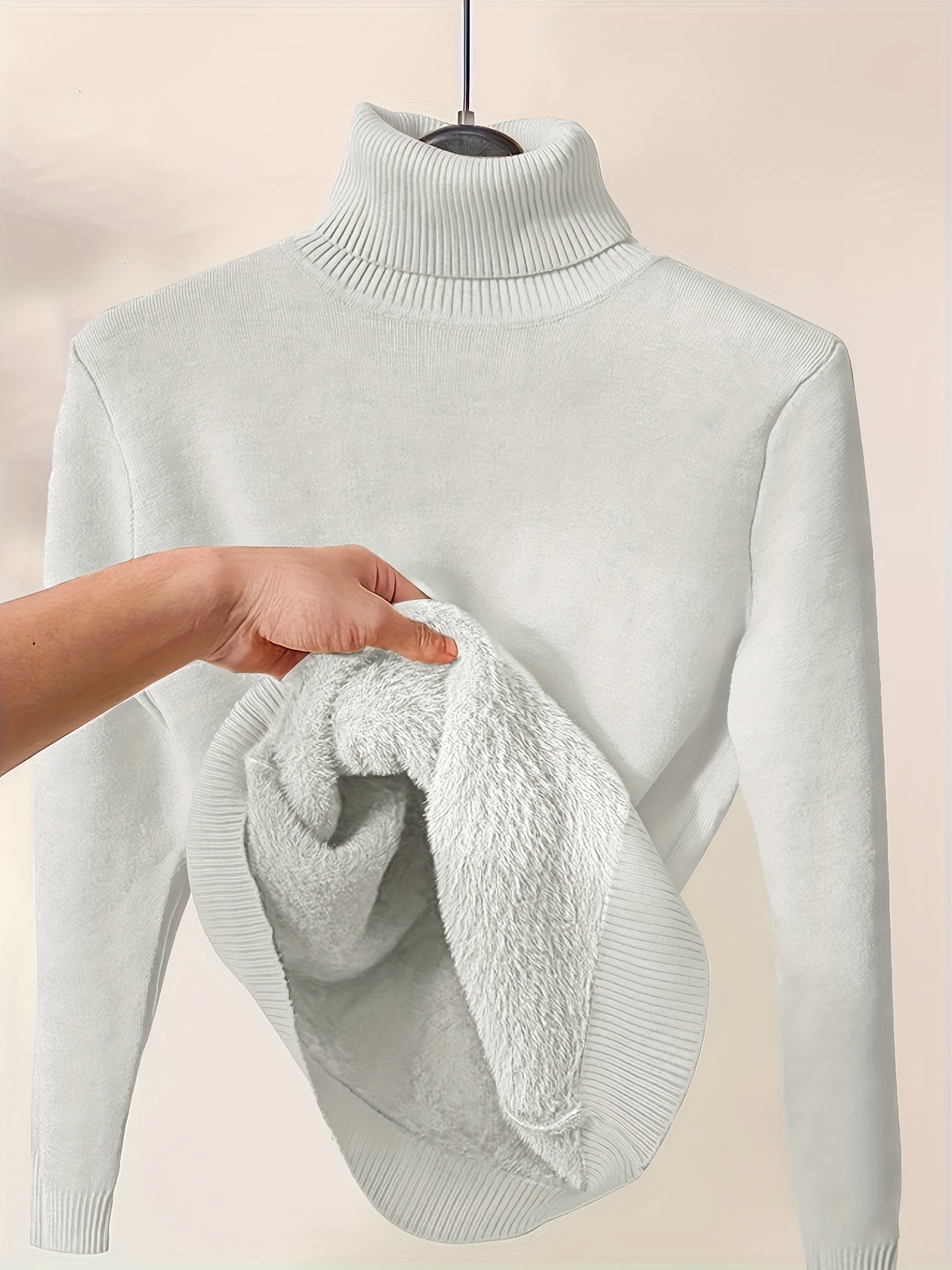 Thermal Turtleneck Sweater - Comfortable and Warm for Cold Days