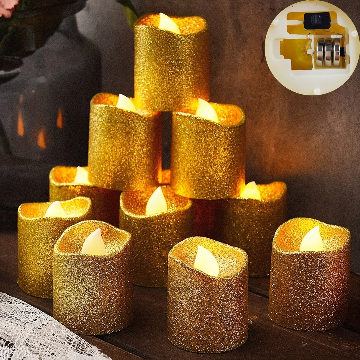 Glittering LED Candles – For a Cozy Atmosphere