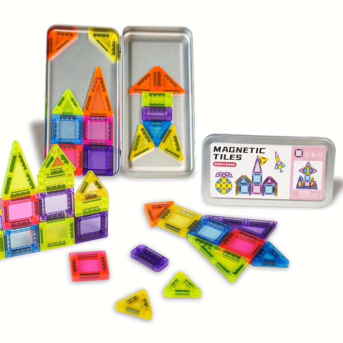 Mini Magnetic Building Blocks Set – Compact and Versatile Play Fun