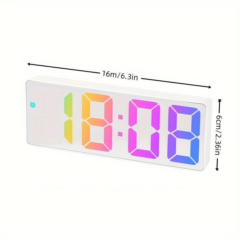 Colorful LED Digital Clock - For a Cheerful Start to Your Day