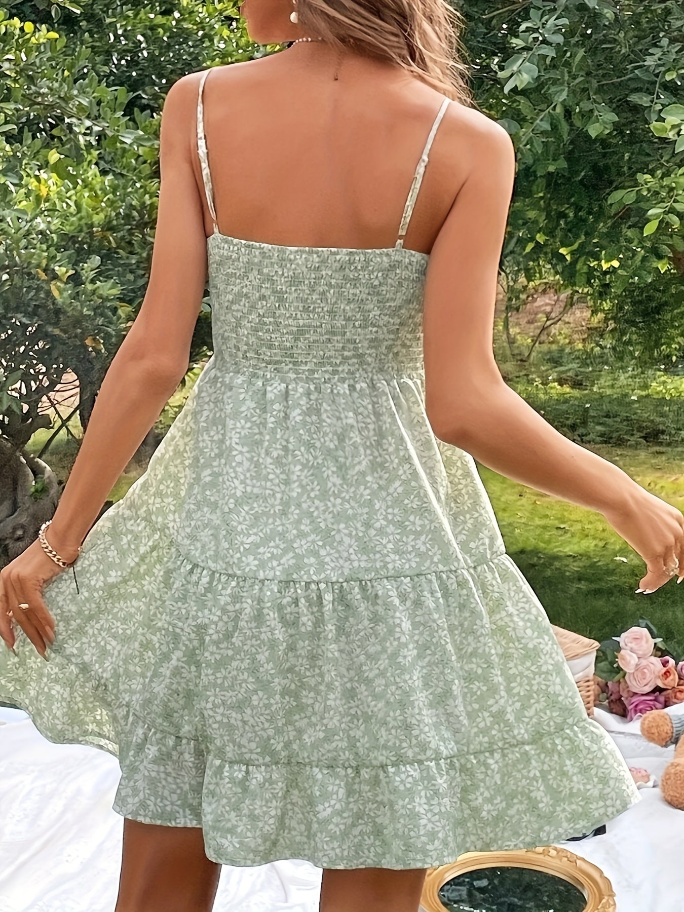 Romantic Summer Floral Dress - Lightweight and Stylish for Any Occasion