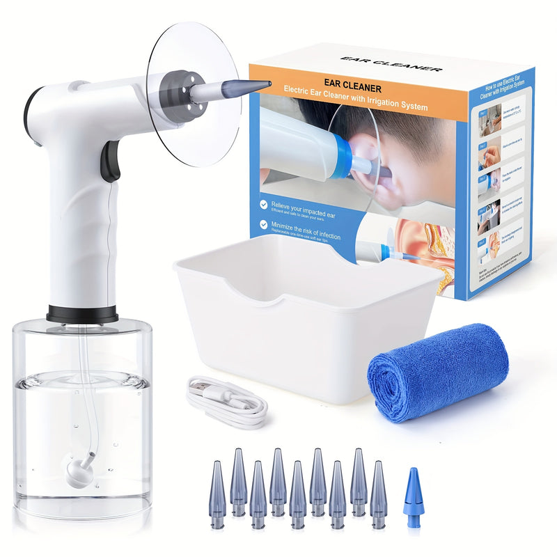 Electric Ear Cleaning Set – Safe Irrigation System with Disposable Nozzles