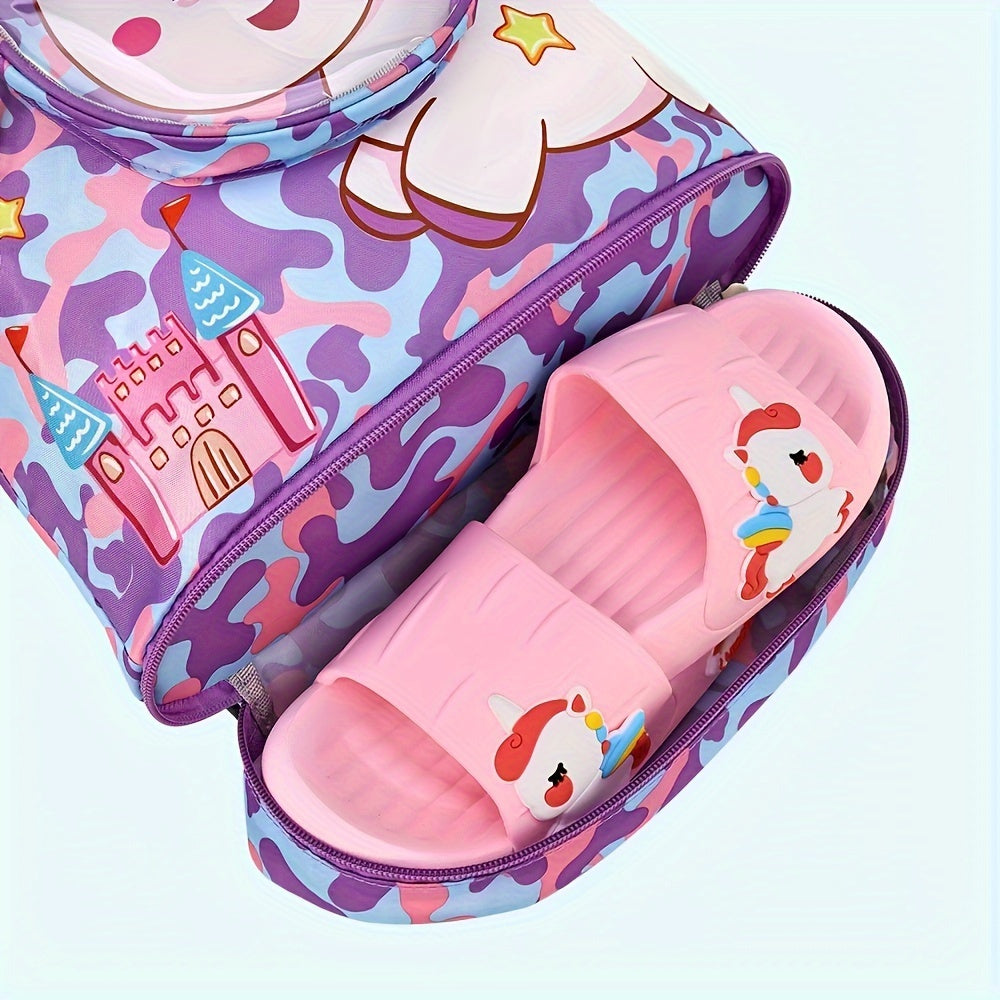 Cartoon Swim Bag with Dry/Wet Separation – Stylish, Portable Bag for Children and Adults