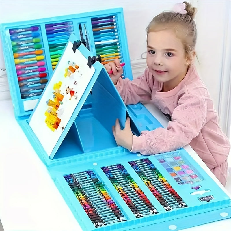 Complete 208-Piece Art Set – Professional Quality for Young Creators