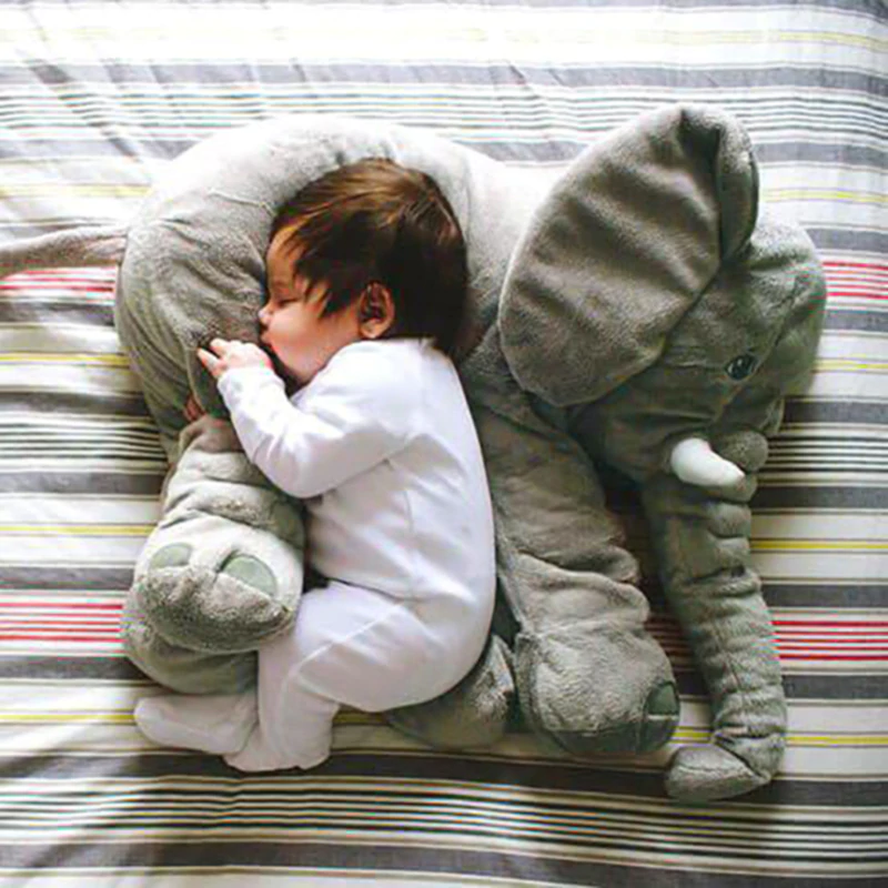 Elephant Cuddle Baby Pillow – Soft, Cuddly, and Comfortable