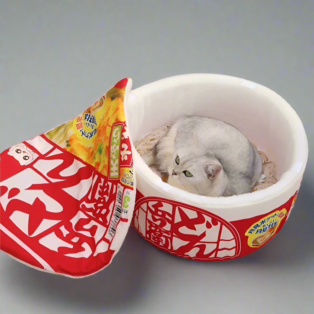 Cozy Ramen Cat Bed - A Comfortable Dream for Your Cat