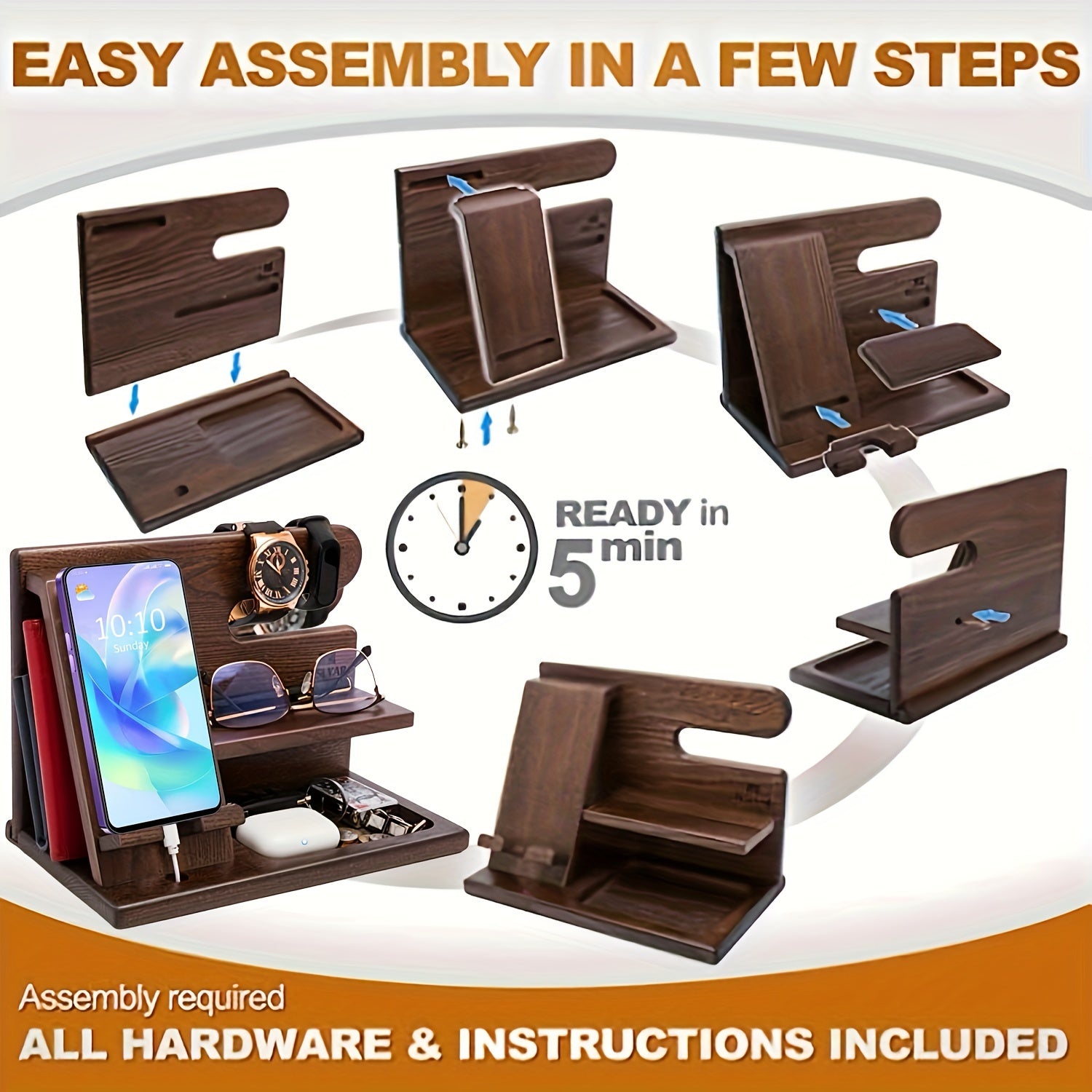 Stylish Wooden Storage Stand – For an Organized Space