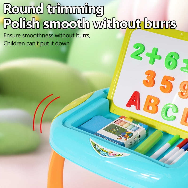 Educational Drawing Board for Kids – Double-Sided with Magnetic Numbers and Letters for Creative Learning