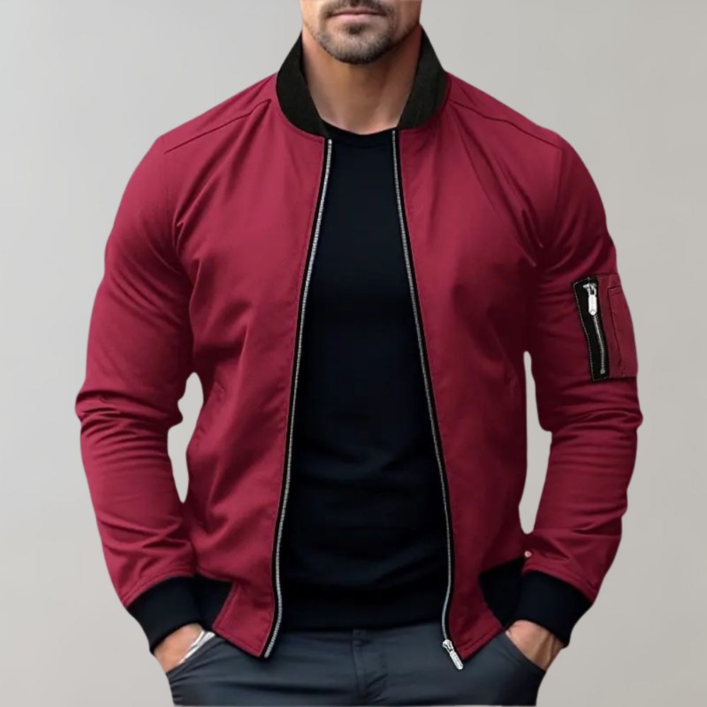 Lightweight Men’s Bomber Jacket – Breathable and Stylish Spring Wear