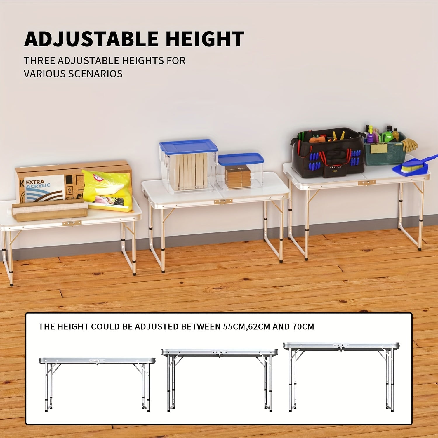 Foldable Camping Table - Lightweight and Portable, Ideal for Parties and Outdoor Activities
