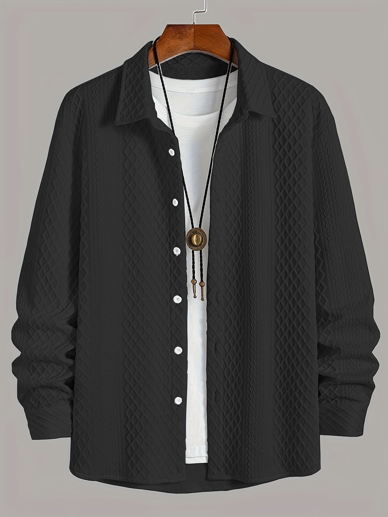 Men's Stretch Tricot Shirt - Modern Comfort with a Classic Twist