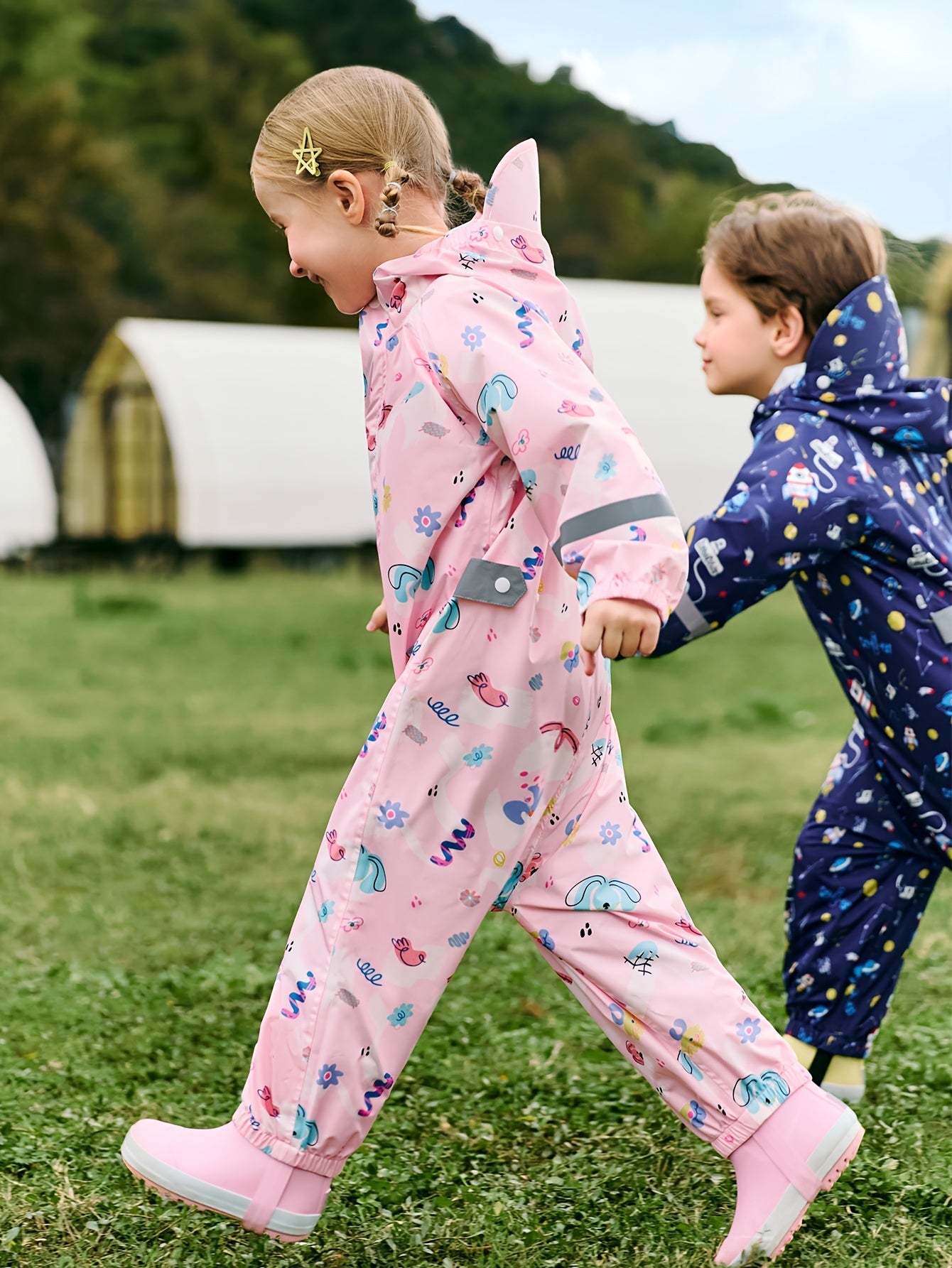 Cheerful Waterproof Rain Overall for Children – Breathable and Comfortable for Outdoor Activities