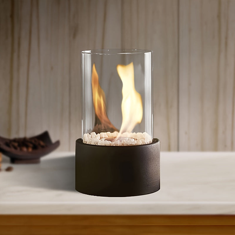 Rustic Table Fireplace – Portable Alcohol Heating Stove for Indoor and Outdoor Use