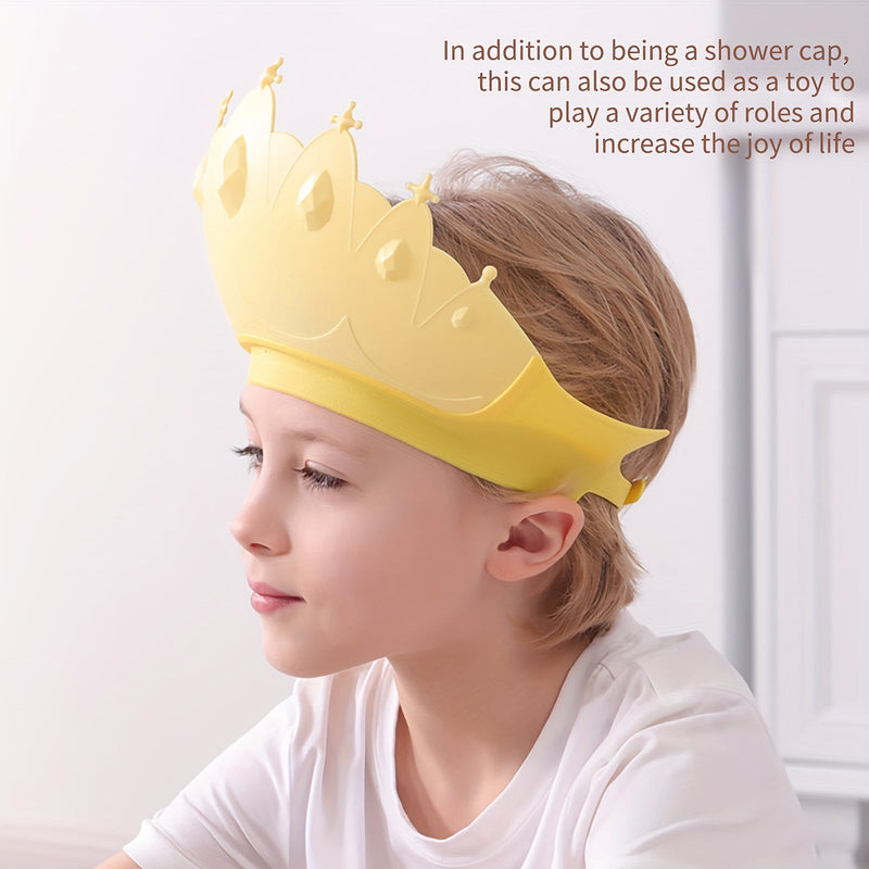 Shower Cap for Children with Ear Protection - Waterproof and Adjustable Bath Cap for Safe Bathing