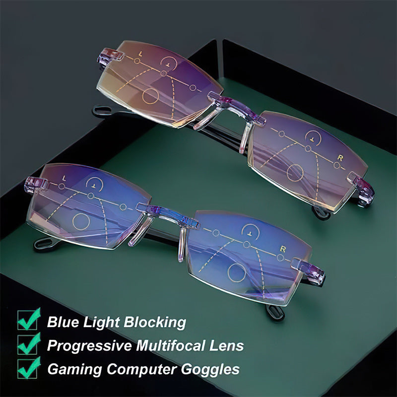 Multifocal Reading Glasses with Blue Light Filter – Comfortable and Modern Design