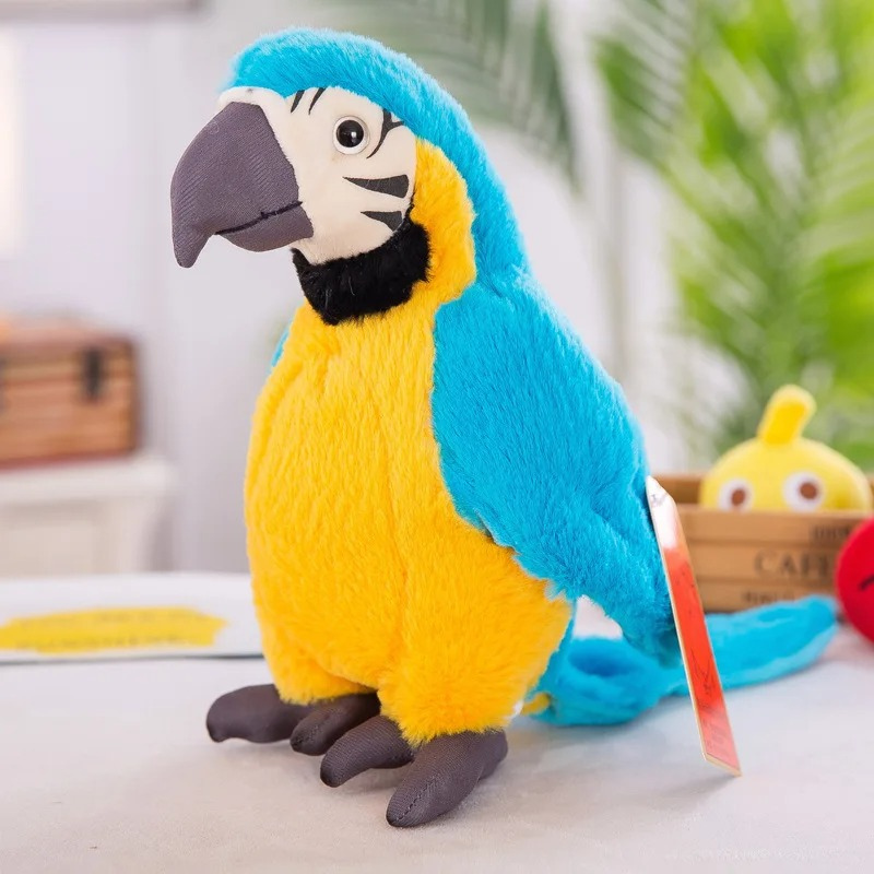 Kids’ TalkBack Parrot – Interactive Plush with Voice Mimicry