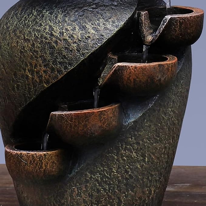 Zen Blossom Water Vase - Soothing Bonsai Decoration with Fountain