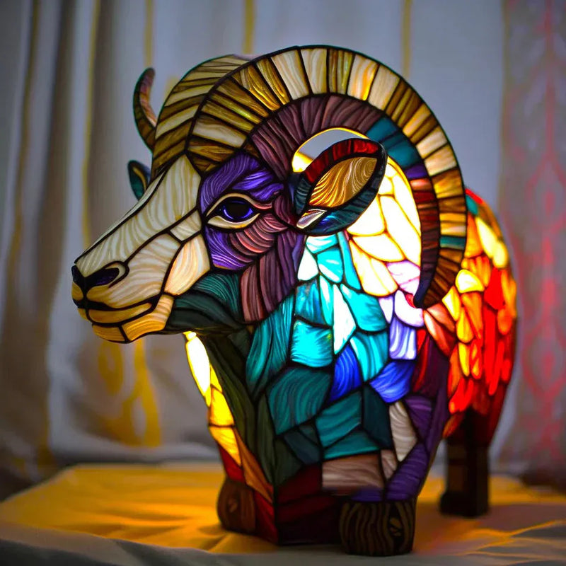 Artistic Glass Mosaic Animal Lamp – Color and Atmosphere in Your Home