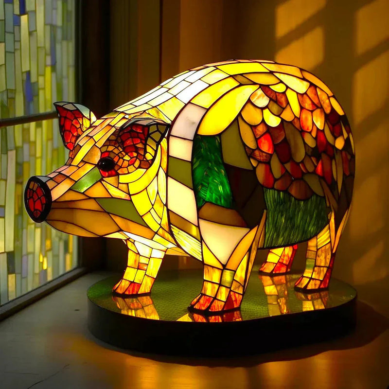 Artistic Glass Mosaic Animal Lamp – Color and Atmosphere in Your Home