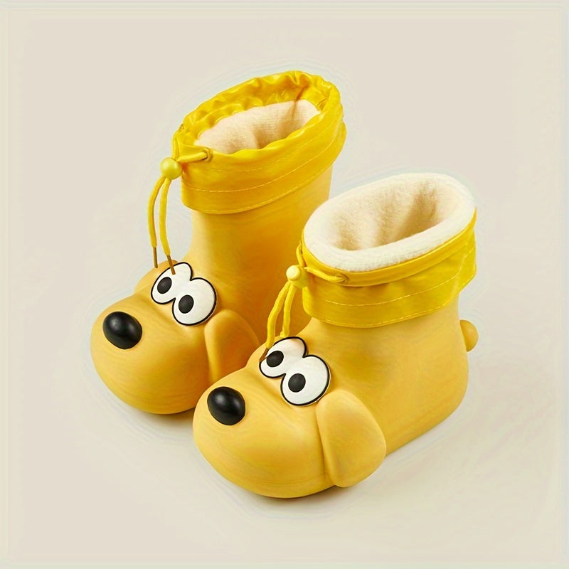 Plush Puppy Rain Boots for Kids - Warm and Playful for Rainy Days