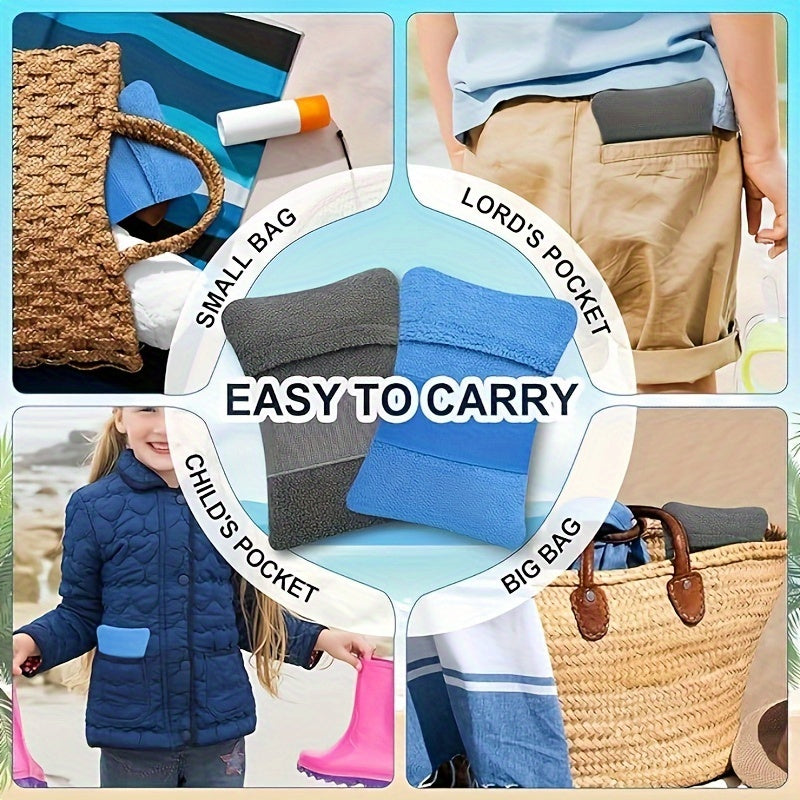 Sand Removal Bag – Quick Sand Removal with Elastic Band for Beach and Vacations