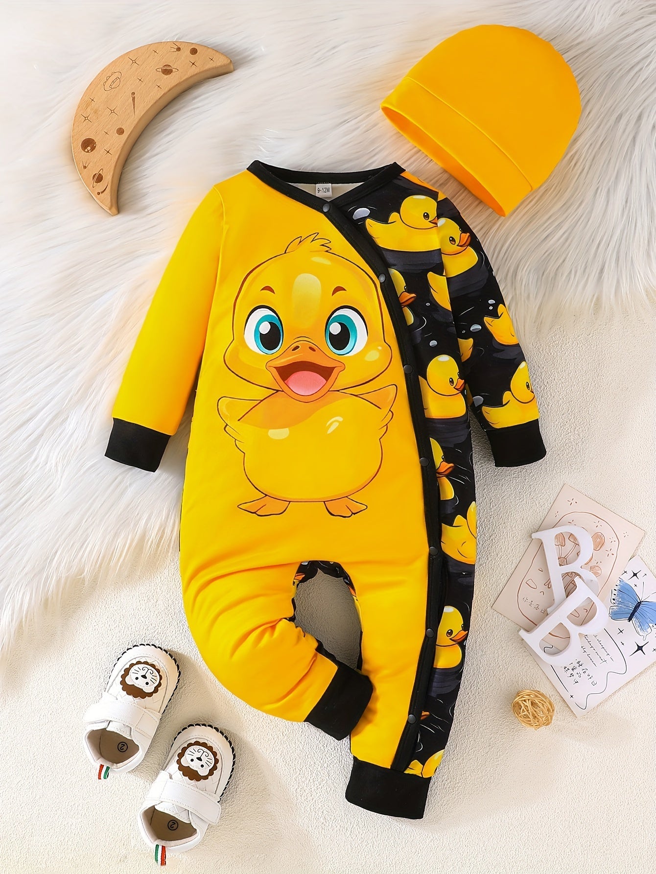 Cheerful Duck Overall for Babies - For Comfortable Playtime