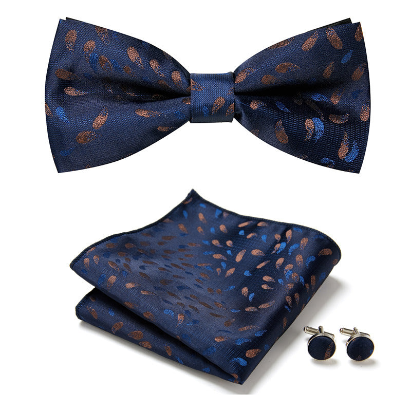 Elegant Bow Tie Set – Handcrafted with Matching Accessories