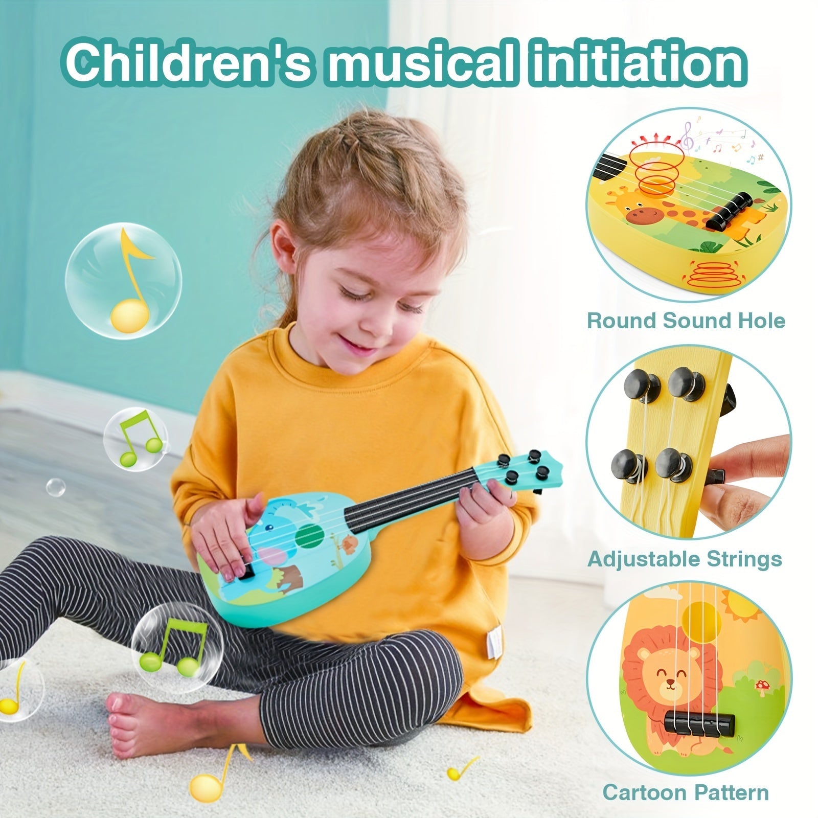 Cute Ukulele for Kids – Cheerful and Colorful Music Toy for Beginners