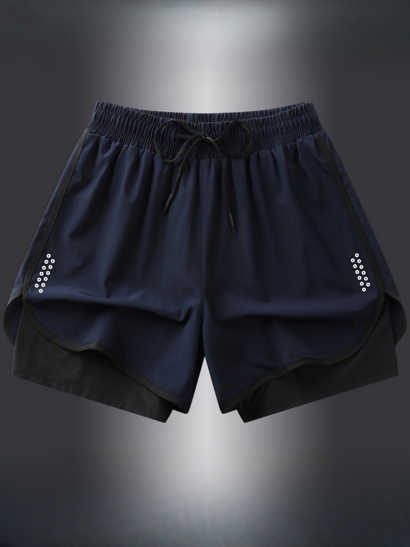 Geometric Sports Shorts for Women – Stylish and Breathable for Fitness and Running