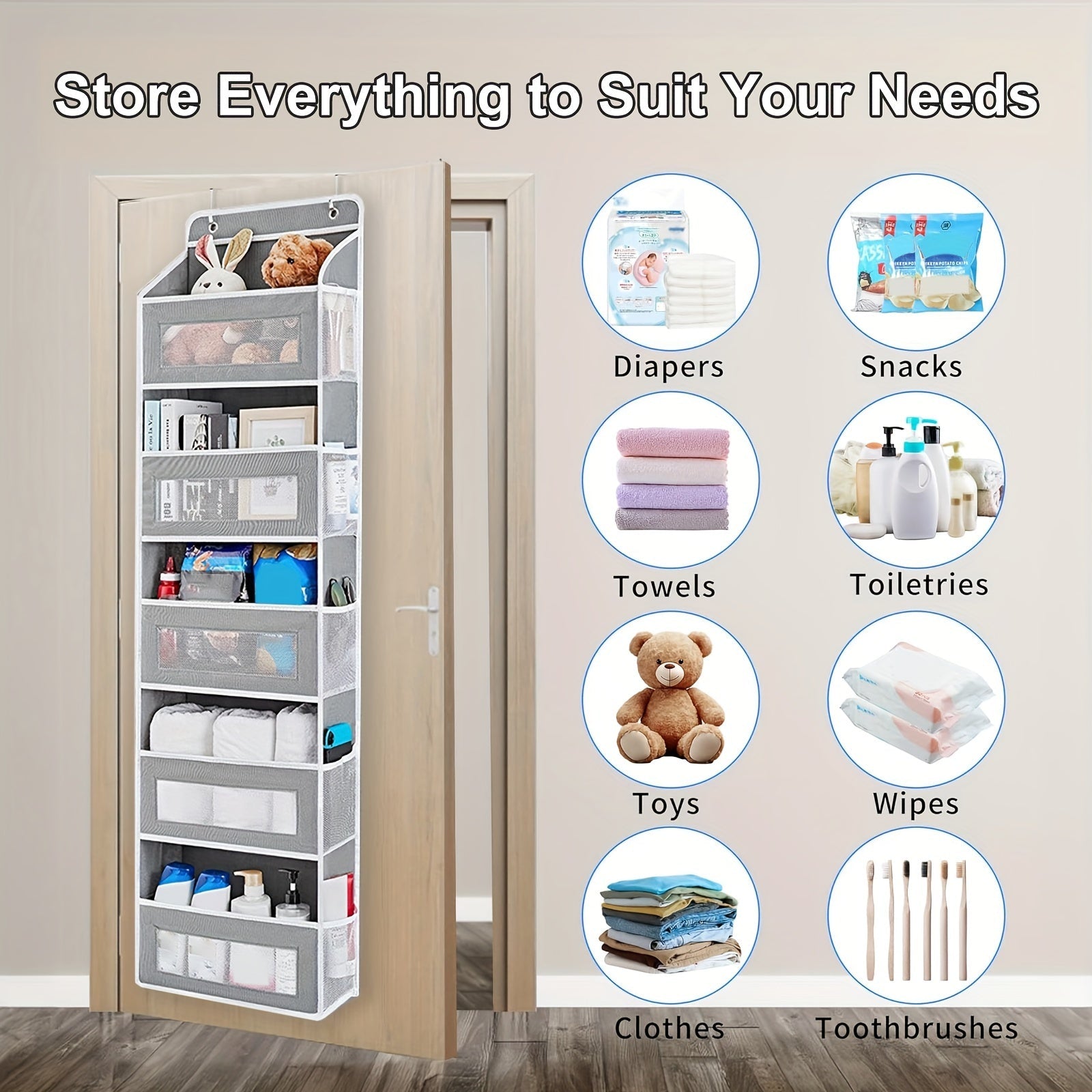 Hanging Storage Organizer with 3 Levels – Practical and Spacious for Any Room