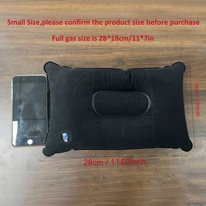 Inflatable Pillows for Camping and Travel - Set of 2 Soft, Portable Pillows