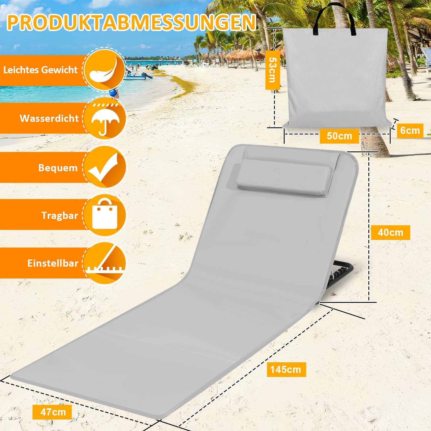 RelaxMate Portable Beach Bed – Comfort and Convenience on the Go