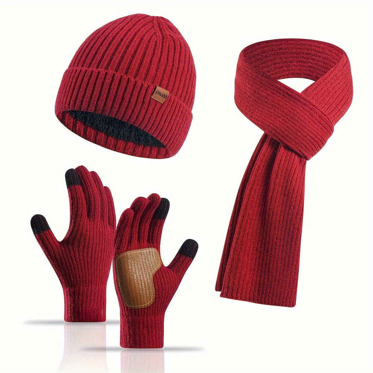 Joyful Winter Set - Hat, Scarf, and Gloves for Couples