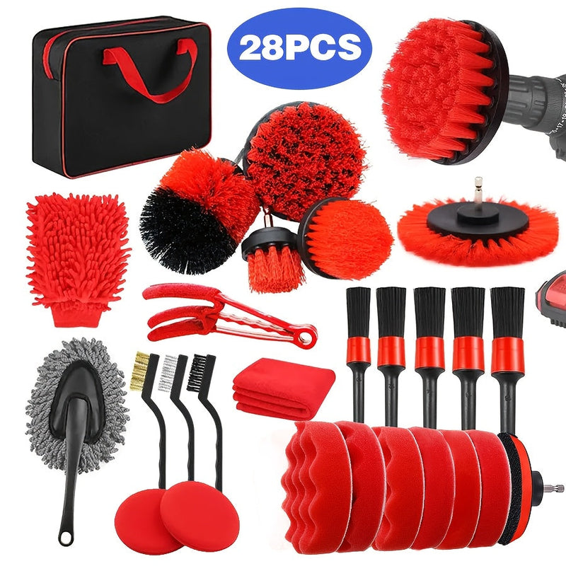 Multifunctional Car Cleaning Brush Set – Complete and Practical