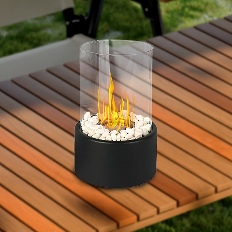 Rustic Table Fireplace – Portable Alcohol Heating Stove for Indoor and Outdoor Use