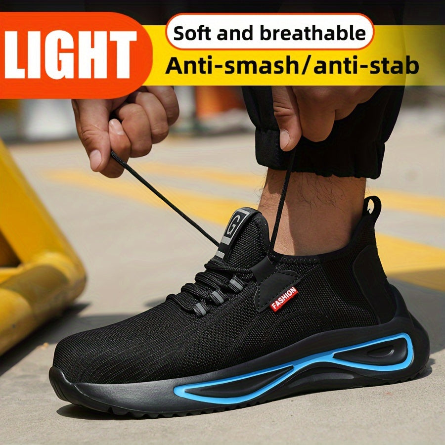 Men’s Lightweight Safety Shoes – Breathable with Steel Toe Protection