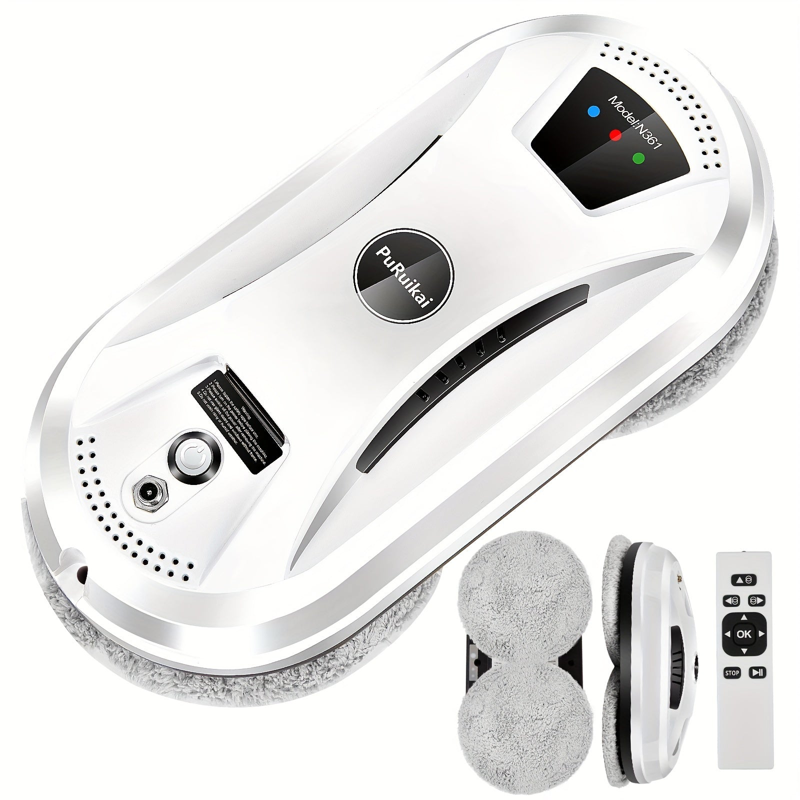 Fully Automatic Window Cleaner – Intelligent Glass Scrubber with Remote Control for Efficient Cleaning
