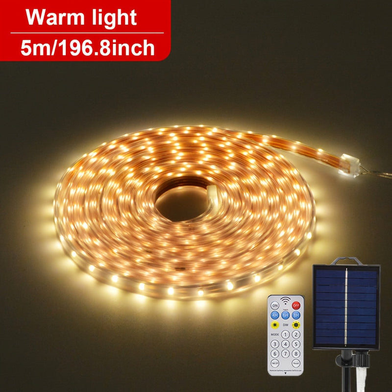 BrightWave Solar LED Strip – For Creative Outdoor Lighting
