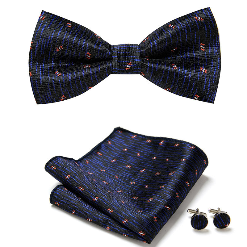 Elegant Bow Tie Set – Handcrafted with Matching Accessories