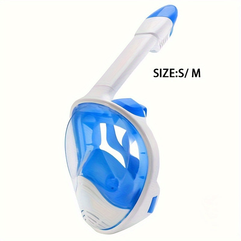 Full Face Snorkel Mask – 180° Panoramic View and Camera Mount for Perfect Underwater Experience