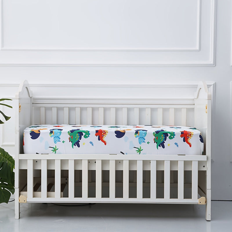 Soft Animal Print Crib Sheets – 4-Piece Set for Comfort and Style in the Nursery