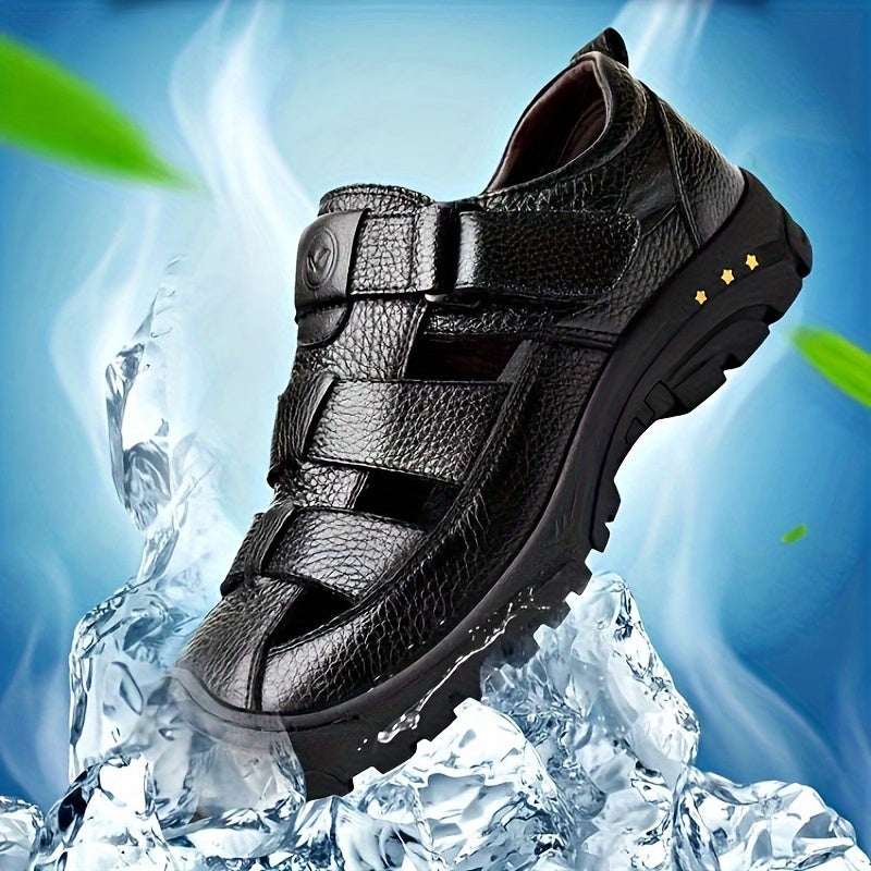 Sustainable Men's Outdoor Sandals – Breathable Adjustable Sandals with Non-Slip Sole
