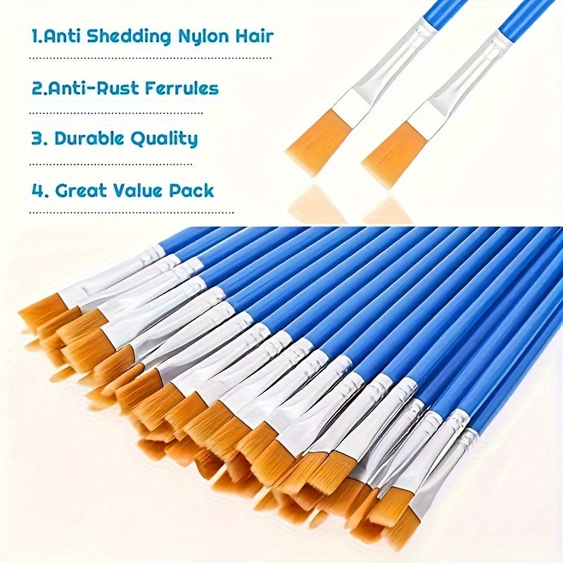 Professional Brush Set – Suitable for Oil, Acrylic, and Watercolor Painting