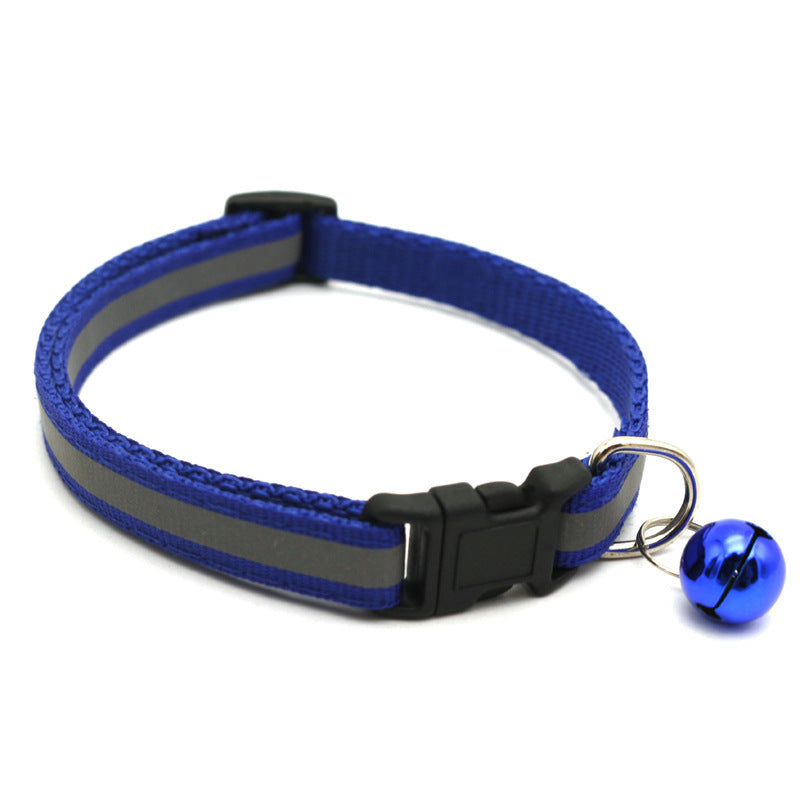 Reflective Cat Collar with AirTag Holder and Bell – Adjustable Collar for Night Visibility