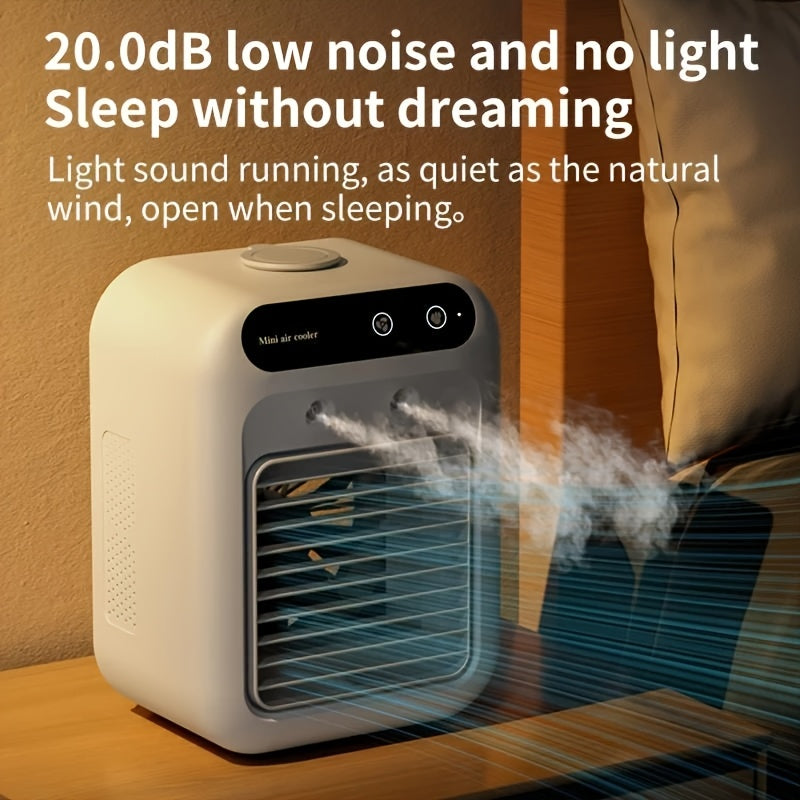 Portable Mini Air Conditioner – All-in-One Humidifier & Fan