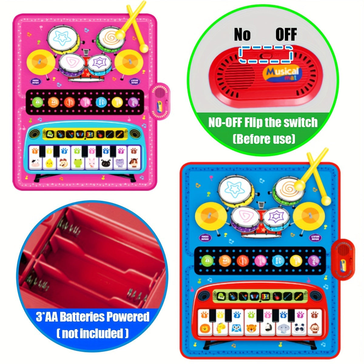 Colorful Music Play Mat - For a Creative Musical Experience